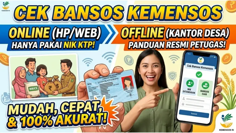 Cara Cek Bansos Kemensos